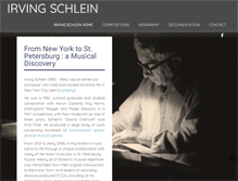 Tablet Screenshot of irvingschlein.com